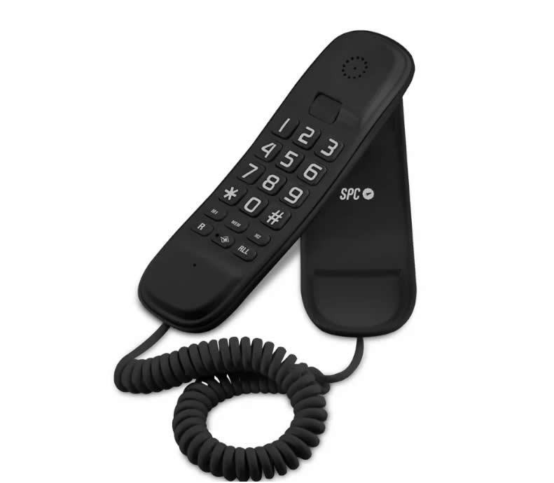 SPC Telefono ORIGINAL LITE 2 SobremesaMural Negro